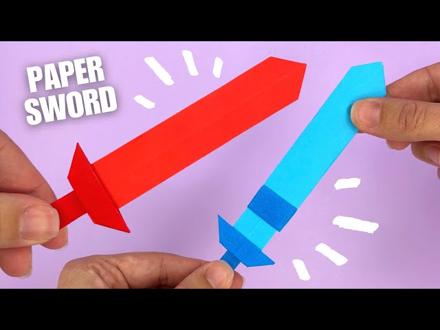 How to make a paper sword easy, origami sword