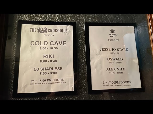 2 concerts in 1 night: Alex Vile x Cold Cave x Oswald x Jesse Jo Stark - Seattle, WA (10/9/23)