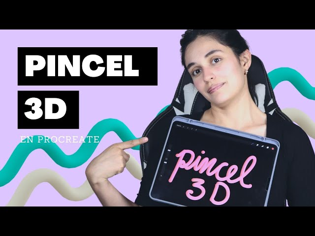 How to create a 3D BRUSH in PROCREATE | 3D LETTERING on iPad