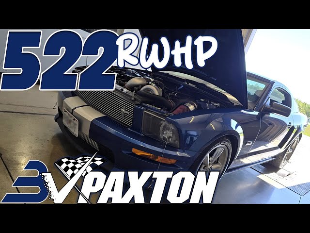 2008 Mustang Shelby GT (PAXTON SUPERCHARGER 500+ RWHP) with mods dyno at Brenspeed