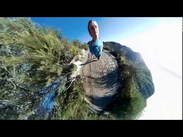 La Gomera little planet running (experiment)