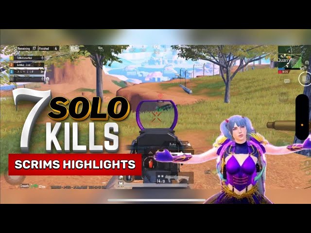 7 Solo Kills 🚀🇮🇳⁉️ || Scrims & Highlights ⁉️BGIS ROUND 🇮🇳#bgmi #scrims #bgis #bgis2024 #pubg #scout