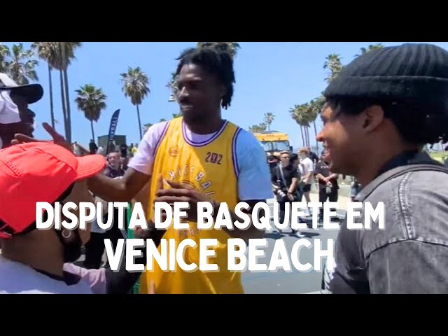 Disputa de basquete em Venice Beach - Califórnia