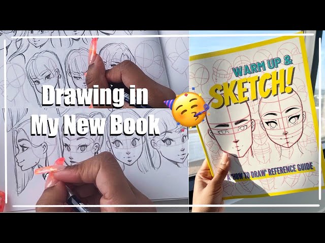 Drawing In My New Book for Beginner Artists! | Warm Up & Sketch How to Draw Reference Guide