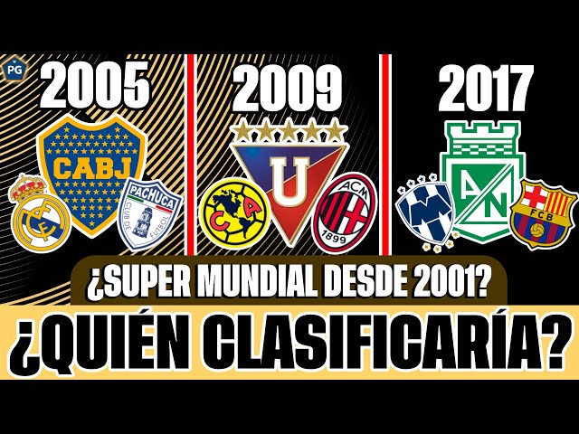 ¿QUIÉNES HUBIERAN CLASIFICADO a los MUNDIALES de CLUBES del PASADO?  🏆 (2001 - HOY)