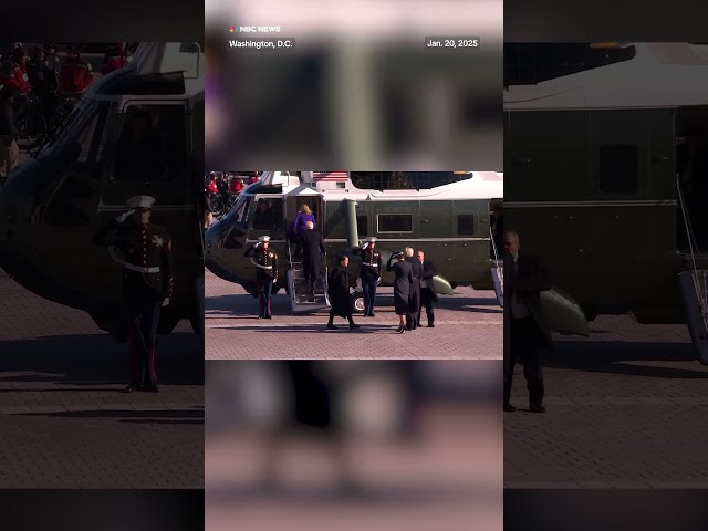 President Biden departs the Capitol by helicopter