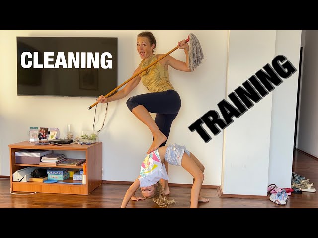 CLEANING - TRAINING || Toned Body & Clean House - Lose Weight