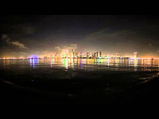 San Diego skyline from Coronado at night