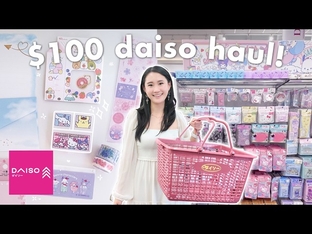 DAISO shop with me + huge haul! 🛍 Sanrio, stationery, and more~