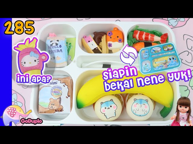 Mainan Boneka 285 Kotak Bekal Sekolah Nene Isi apa ya? - GoDuplo TV