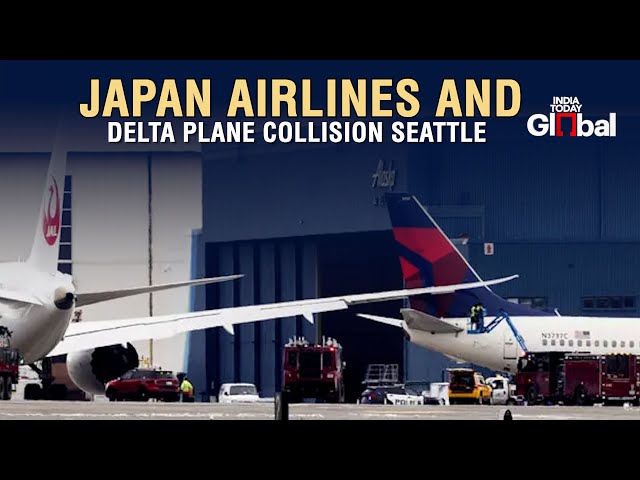 LIVE : Japan Airlines & Delta Plane Collide on Ground in Seattle