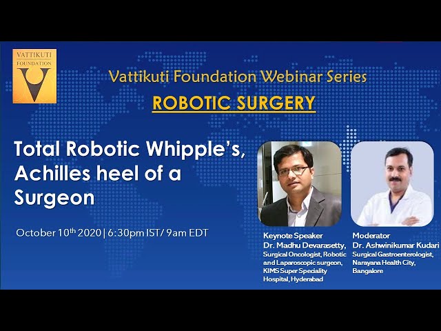 Total Robotic Whipple's- Achilles Heel of a Surgeon