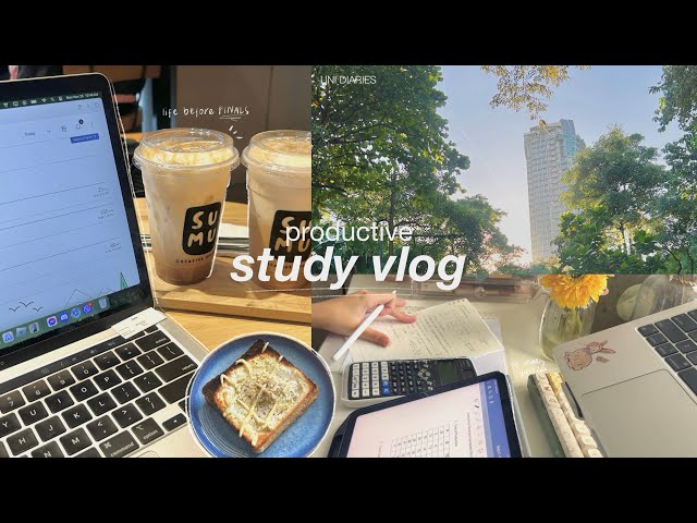 productive study vlog 🥞 getting things done, studying, quizzes, life before finals ft. casebang