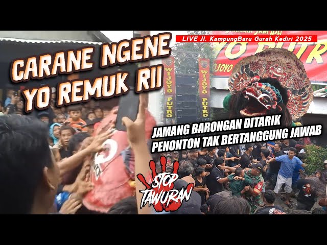 STOP TAWUR4N ‼️ FULL KRONOLOGI JAMANG BARONGAN BAJANG DITARIK PENONTON Jaranan Wijoyo Putro Kediri