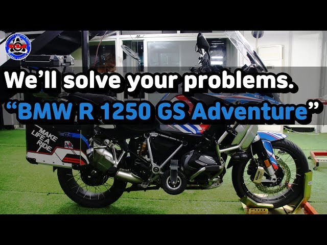 Motorcycles! You can ride comfortably. // BMW R1250GS Adventure // Motorcycle Landing Gear //