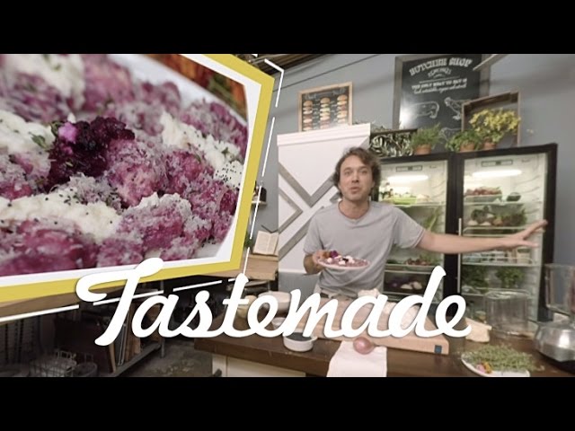 Frankie's 360º VR Beet Gnocchi | Tastemade Hors d'oeuVRes