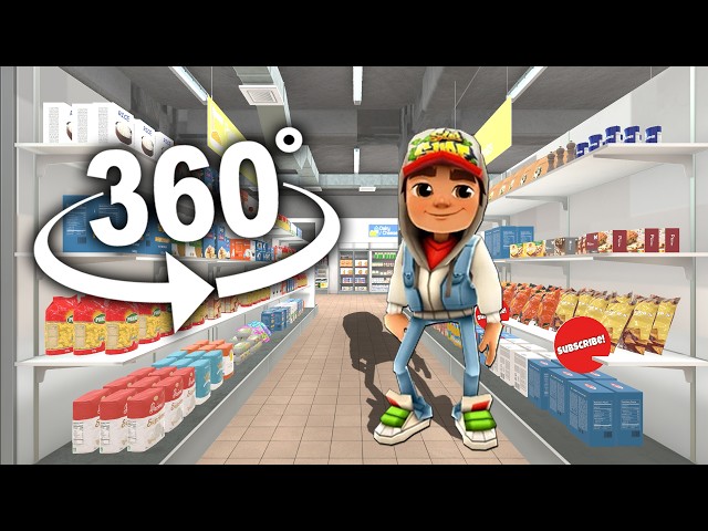 SUBWAY SURFERS 360° - Supermarket  | 4K VR 360 Video