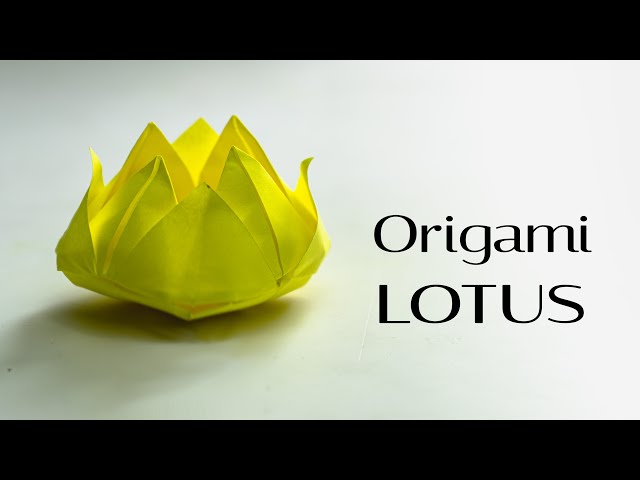 Origami Lotus. How to make paper lotus.