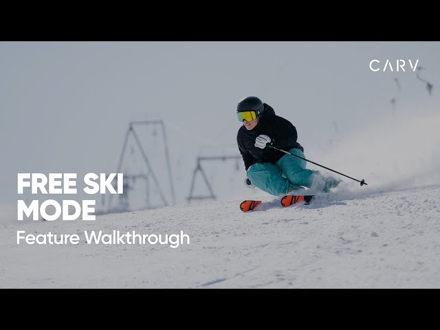 CARV FREE SKI MODE | Monitor your technique and track your Ski:IQ™ improvements over time