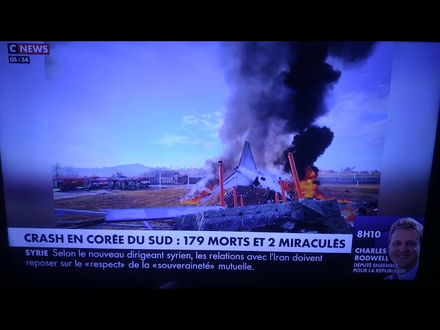 CRASH D'UN BOEING DE JEJU AIR EN CORÉE DU SUD : 179 MORTS ET 2 MIRACULÉS !