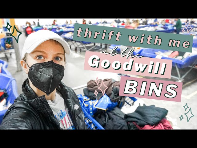 MASSIVE Goodwill Outlet Thrift With Me + Bins Haul to Sell on Poshmark & eBay - 40+ LBS!!