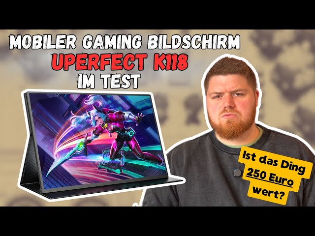 LAN-Party in der Bahn? Mobiler Gaming Bildschirm UPERFECT K118 im Test!