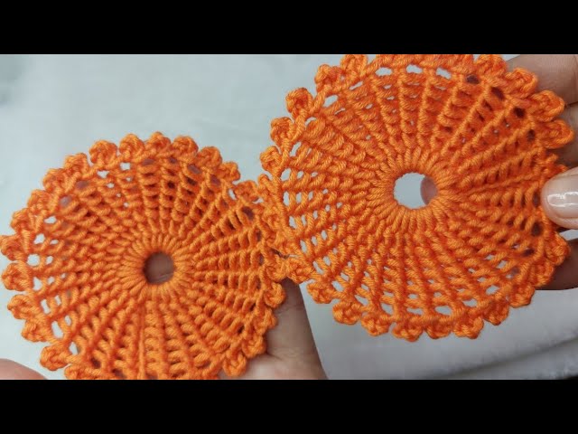 👌💯 EASY&FAST Crochet Circle .Perfect Crochet Stitch  for Decoration #crochetcircle #crochet