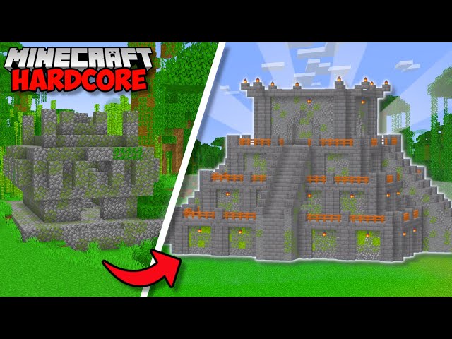 I Transformed A JUNGLE TEMPLE in Minecraft Hardcore (#95)