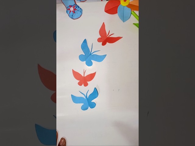 How to make paper butterfly 🦋 #ytshorts #shorts #shortsvideo #shortsfeed #shortvideo #diy #paper #yt