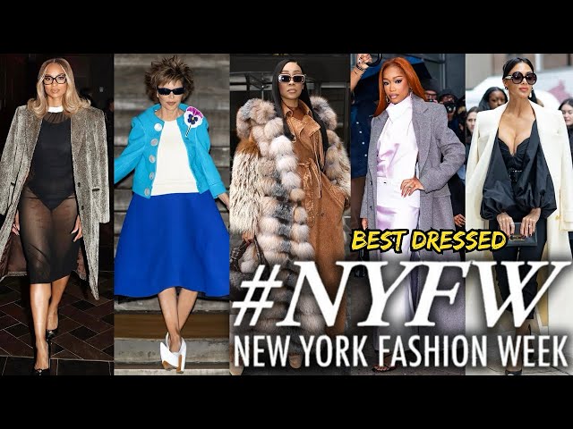 TOP 10 BEST DRESSED CELEBRITIES AT NEW YORK FASHION WEEK 2025! (FW25)