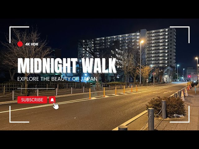 🚶‍♂️🌸 Mid Night Walk in Japan - 4K HDR Relaxing Night Ambience 🌙🎧| ASMR 🎋 | Streets & Nature | 2025