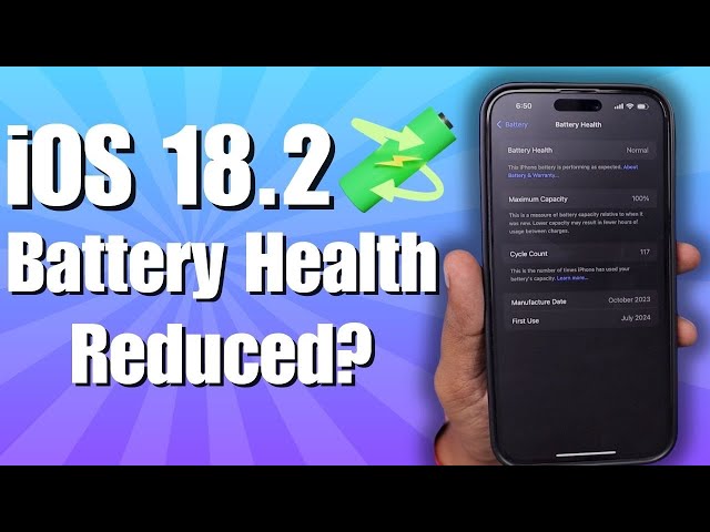 iOS 18.2 🔥 Why My iPhone Battery Health REDUCED?