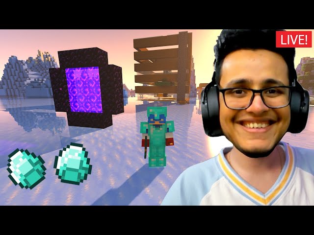 Got Full Diamond Armor - MINECRAFT New World Day 2 🛑