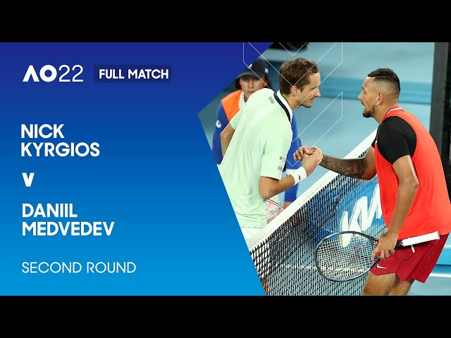 Nick Kyrgios v Daniil Medvedev Full Match | Australian Open 2022 Second Round