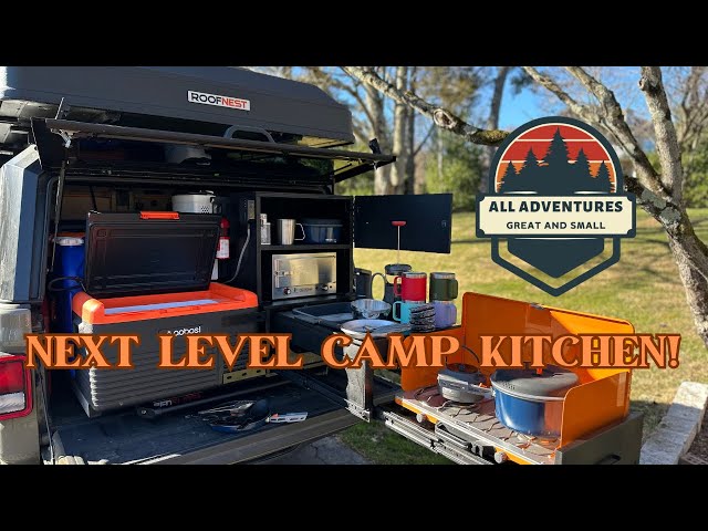 My Overland Car Camping Kitchen Set-Up! Jeep Gladiator Build