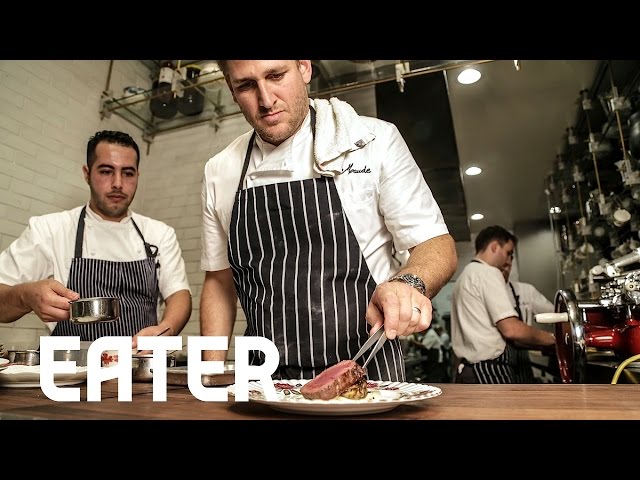 Watch LA Chef Curtis Stone Plate His Entire Maude Menu in 60 Seconds