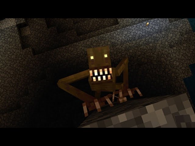 THE CAVE DWELLER IS TERRIFYING!! - Minecraft Bedrock Horror add-on