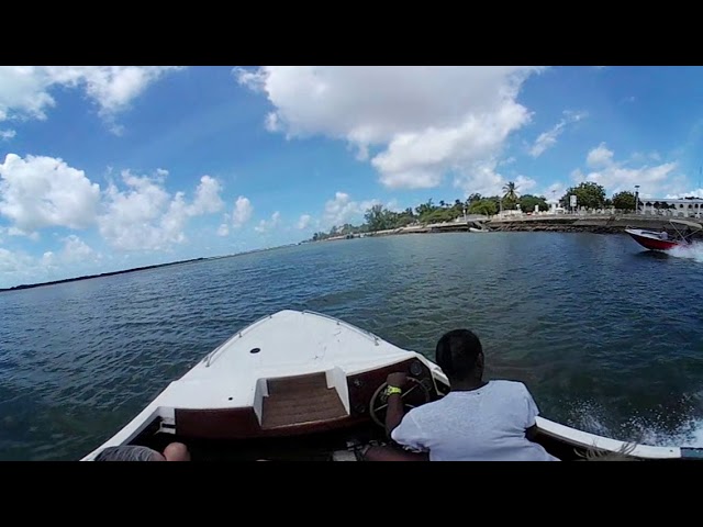 Motorboat from Manda to Lamu, Kenya 8/10/17