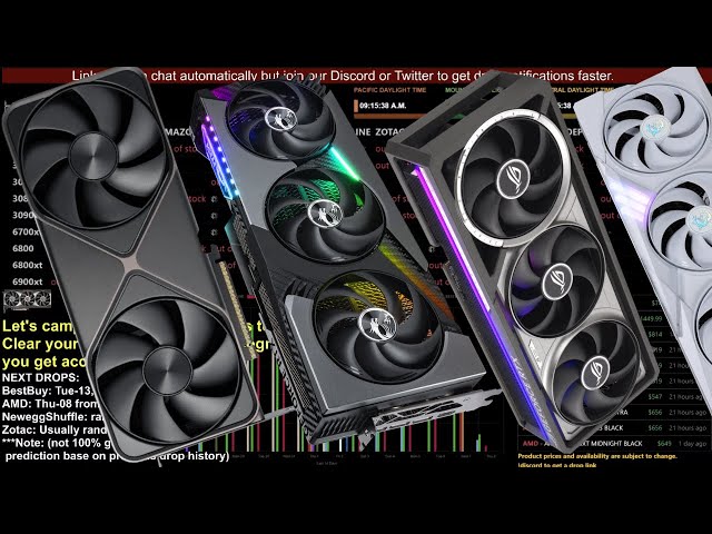 NVIDIA RTX 5090, 5080 in stock alert tracker & pre order live