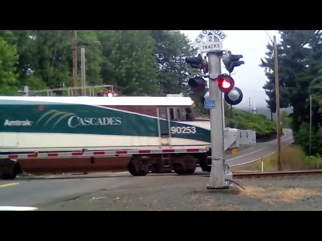 Northbound Amtrak talgo train on 9-2-2019