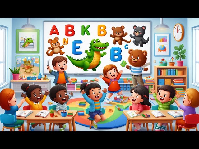 🎶 The ABC Animal Song | Fun & Easy Alphabet Song for Kids! 🐻🦁 Learn English Alphabet with Animals