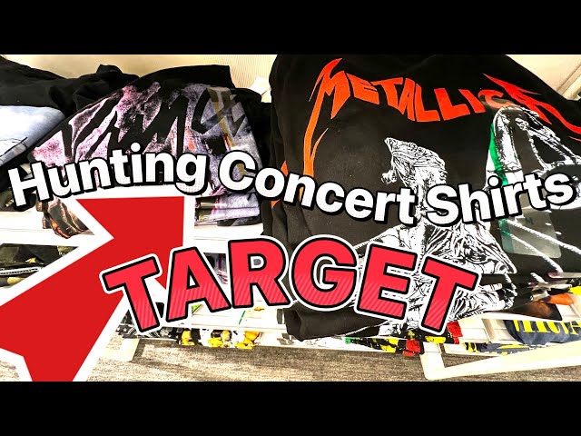 Metallica, Nirvana, Sublime, Fleetwood Mac, Band Concert T-Shirts at Target Store