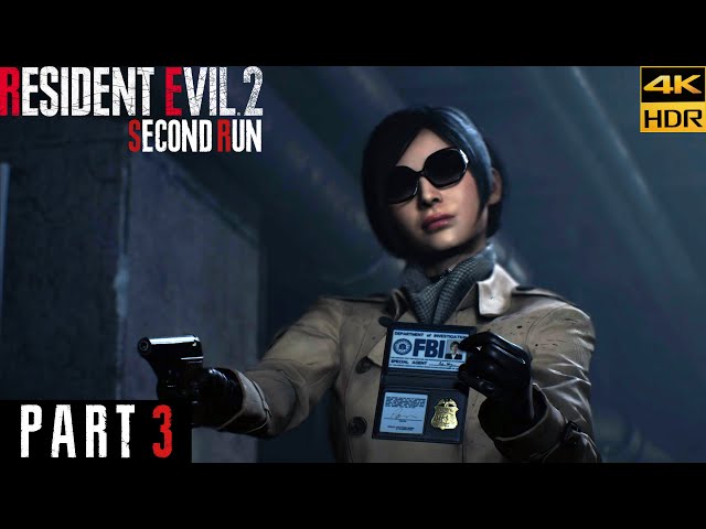 Resident Evil 2 LEON 2nd Run PART 3: Underground Facility | 4K HDR