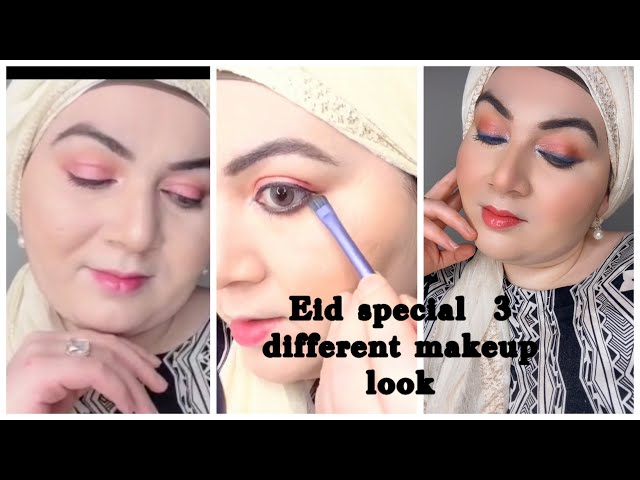 simple eid look#2 one eye makeup and 3 looks very easy steps eid ul fitar2022