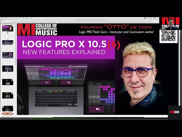 Master Logic Pro X 10.5: Otto’s New Features Overview | Musicians Institute