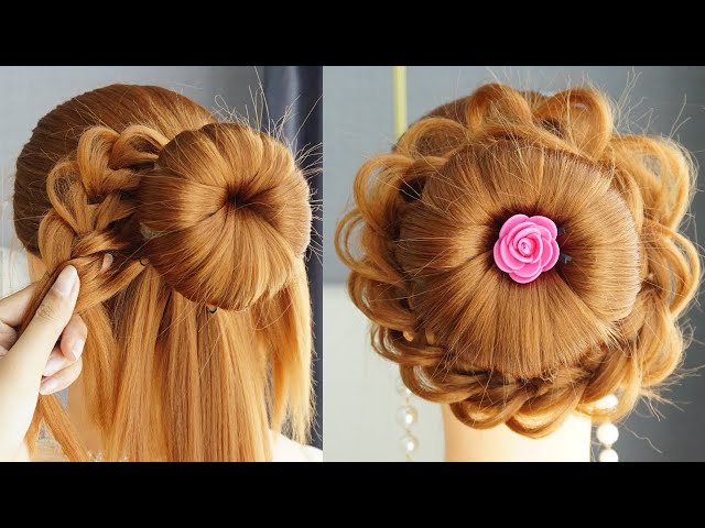 Beautiful Bun Hairstyle Step By Step - New Hairstyle For Wedding