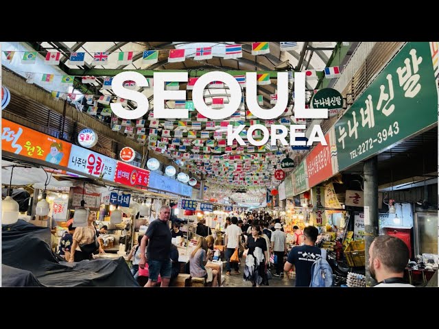 Traditional Korean Street Food Tour at Gwangjang Market in Seoul!