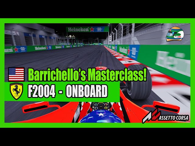 🔥 FERRARI F2004 AT THE LAS VEGAS 2024 GRAND PRIX CIRCUIT! | Assetto Corsa 🏎️💨