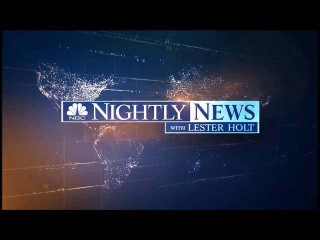 NBC Nightly News with Lester Holt - Opening and closing (2016) (HD)