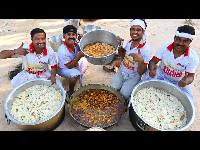 Winter special Fried Rice & Jamaibabu Special Chicken curry cooking for village people